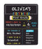 Kate & Milo First and Last Day of School Reversible Chalkboard, Reusable Photo Sharing Prop with Included Chalk, Back to School Pictures, Double S...