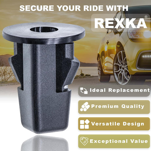 Rexka 25pcs Fender Liner Clips Screw Grommet Retainer Compatible with Toyota 90189-06214 Tacoma Tundra...