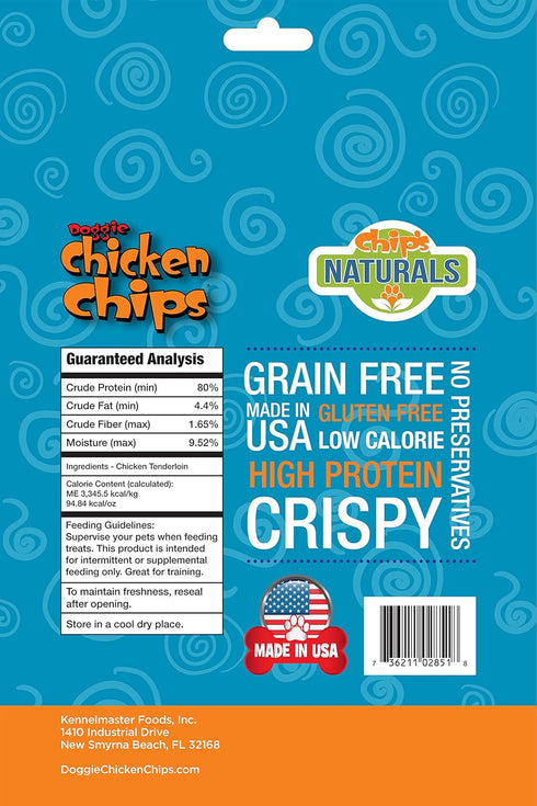 All Natural Chicken Chips- Dog Treats (Small- 4 oz. bag)...