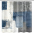 ArtSocket Shower Curtain Gray Contemporary Blue and Grey Abstract Painting White Interior Home Bathroom Decor Polyester Fabric Waterproof 72 x 72 ...