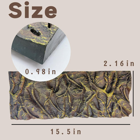 Reptile Rock Tank Background Board Bearded Dragon 3D Aquarium Backgrounds Terrarium Habitat Stereo Backdrop Wall Decor for Gecko Lizard Chameleon ...