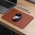 Satechi Eco-Leather Mouse Pad 9.8" x 7.5" - Safe for Lacquered & Varnished Wooden Surfaces (Brown)...