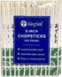 200 Count | KingSeal 8 Inch Natural Poplar Disposable Wood Chopsticks, Paper Sleeve, Waribashi, Bulk Pack - 2 Packs x 100 Pairs...