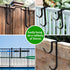 Double Pool Pole Hooks, 2 Pcs Adjustable Thickened Panel Rustproof Pool Fence Hooks Metal Equipment Hooks for Hanging Pool Tool Swimming Pool Acce...