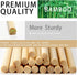 Bamboo Wood Plant Sticks for Garden Stakes Grilling Skewer Plant Sticks for Tomato,Orchid,Potato,Potted House Plants and Hand Crafts -12 Inch 60Pc...