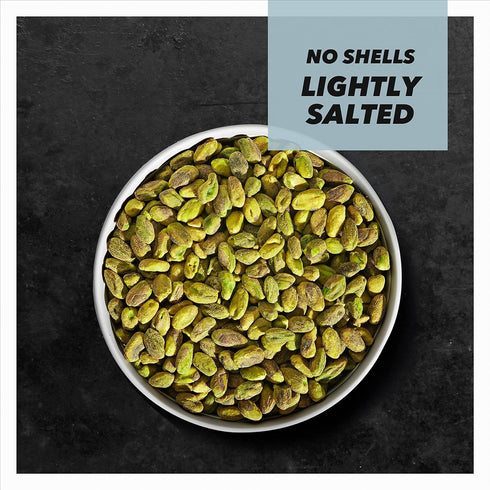 Wonderful Pistachios No Shells, Lightly Salted Nuts, 6 Ounce Resealable Bag, Protein Snacks, Gluten Free, Healthy Snack (Packaging May Vary)...