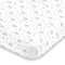 NoJo Super Soft Blue, Pink & Green Flower & Hedgehog Nursery Crib Fitted Sheet, Blue, Pink, Green, White...