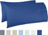 GiveAbay Basics 400 Thread Count Cotton Pillow Cases, King, 40" L x 20" W, Navy - Set of 2, Pillows Not Included...