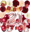 Qian's Party 21st Birthday Decorations, Wine Burgundy Rose Gold, Women's Department, Includes 51 Pieces...