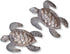 Sea Turtles, Beach Metal Art, Set of 2, Nautical Wall Hanging Figurines Home Decoration, Under the Sea Marine Life Animals, Handmade in Haiti 6 x ...