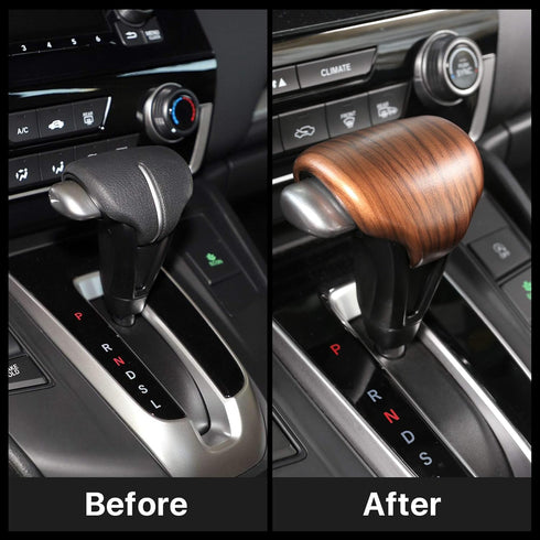 AntBooBoo for Honda CRV CR-V 2017 2018 2019 2020 2021 2022 Gear Shift Knob Cover Peach Wood Grain Interior Decoration for CR V (Gear Shift Knob Co...