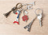 Juvale 6 Pack Paris Keychain, France Souvenir Gift, Eiffel Tower, French Flag, and Arc de Triomphe Metal Key Rings...