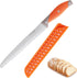 Bread Knife with Cover, 8 inch Serrated Bread Knife for homemade bread, Bread Cutter Ideal for Slicing Homemade Bread, Bagels, Cake (8-Inch Blade ...