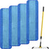 4 Pack Microfiber Cleaning Pad for Rubbermaid Commercial 18 Inch Mop and 17 Inch Mop, Reusable Wet & Dry Mop Refills for Commercial Flat Mop Syste...