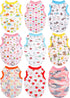 9 Pieces Small Dog Clothes Dog T-shirt Puppy Clothes Shirts Cute Print Pet Dog Shirt Small Dog Clothes Summer Pet Shirt Doggie Vest for Small Dogs...