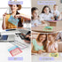 GoodSing Plastic Envelopes,10 Pack Clear Envelopes A6 Reusable Pouches Document File Organizer,Plastic Envelopes with Snap Closure for Money Recei...