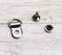 30 Sets Shoes Boot Lace Hooks Loop Ring with Rivets Shoe Boot Buckle D Ring Eyelet Metal Repair Accessories...