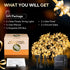 Solar Flower String Lights,2PACK 50 LED Solar Fairy Light Outdoor Waterproof,Cherry Blossoms String Lights for Fence Patio Yard Christmas Tree,Law...
