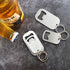 Stainless Steel Flat Beer Bottle Opener Keychain, Sturdy and Durable 2 Pcs to Send to Friends, Light and Easy to Carry, Suitable for All Beer Bott...
