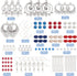 SUNNYCLUE 1 Box 412Pcs DIY 10 Pairs Independence Day Chandelier Charms 4th of July Earrings Kit Bohemian Style Beads Patriotic Charms USA Red Blue...