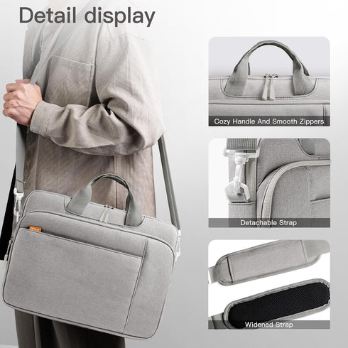 JETech 13 13.3 14 Inch Laptop Bag Case, Waterproof Slim Computer Sleeve Cover Compatible with MacBook Air/Pro 13/14, Surface Book 13.5, HP Pavilio...