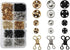 180 Sets Sew-On Snap button - 8mm & 10mm Sewing Snaps,Baby Snaps for Clothing,Shirt,Doll,Diapers,DIY craft...