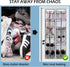 MISSLO Over The Door Shoe Organizer 12 Large Mesh Pockets Hanging Narrow Closet Door, White, 2 Pack...