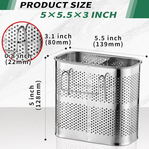 Kitchen Utensils Chopsticks Holder Rack Basket, Stainless Steel Drying Rack Holder Utensil Caddy Cutlery Rack, Dishwasher Kitchen Utensil Holder f...