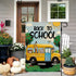 Back to School Garden Flag School Bus Animals Flag 12×18 Inch Double Sided Buffalo Plaid Fall Farmhouse Yard Flag Seasonal Outdoor Decor...