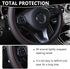 Leather Steering Wheel Cover,Anti Slip Car Steering Wheel Cover for Car Decorations & Steering Wheel Protections,Universal 15Inch Wheel Cover Car ...