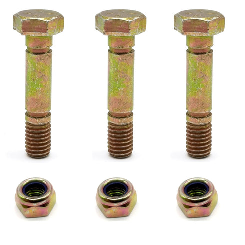 3 PK 710-0890 Shear Bolts and Nuts for MTD Craftsman Troy-Bilt Cub Cadet 710-0890A 910-0890A 910-0890 Two-Stage Snow Thrower Models (2004 & Prior)...