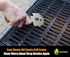 Cave Tools Bristle-Free Metal Grill & Griddle Scraper - Includes Bottle Opener - Barbeque Brush Substitute - BBQ Grill Accessories, Brass...
