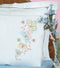 Jack Dempsey Needle Art 1800143 Lace Edge Pillowcase, Fluttering Butterflies with Lace Edge Finish, 20-Inch by 30-Inch, White...