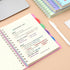 Spiral Notebook Wide Ruled 5 Subject Notebook with Tabs Dividers 6" X 8" Small Lined Journal Notebooks for Work 206 Pages Aesthetic Hardcover Note...