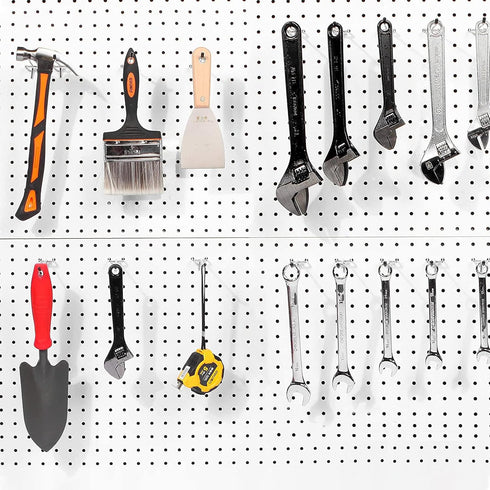 Pegboard Hooks Pegboard Accessories,4 inch,Pegboard Organizer Kit for Garage Organization,Tool Storage, 25 Pack...
