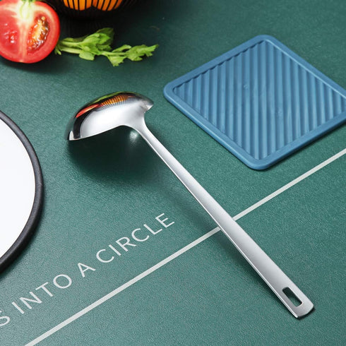 Stainless Steel Ladle, Berglander Soup Ladle, Cooking Ladle, Kitchen Ladle, Metal Soup Spoon For Cooking Non-Stick And Heat Resistant, Dishwasher ...