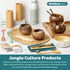 Jungle Culture 2 Polished Coconut Bowl and Wooden Spoons Set with Bamboo Straws • Natural Coconut Smoothie Bowls • Healthy Choice Coco Shell Acai ...