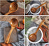 FJNATINH Wooden Ladle with Long Handle, Handmade Soup Ladle for Cooking Kitchen Cookware...