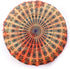 32 Inch Floor Pillow "Cover Only" Orange Tie Dye Mandala Cushion Case Seating Throw Hippie Decor Round Meditation Cushion Cover Ottoman Bohemian P...