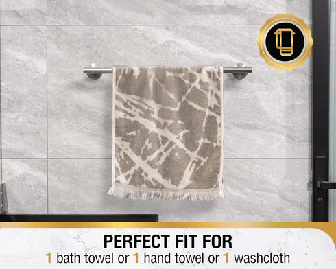 HITSLAM Brushed Nickel 19.8 Inch Towel Bar for Bathroom, SUS304 Stainless Steel Bathroom Towel Rack Wall Mounted, Modern Home Decor Bath Towel Hol...