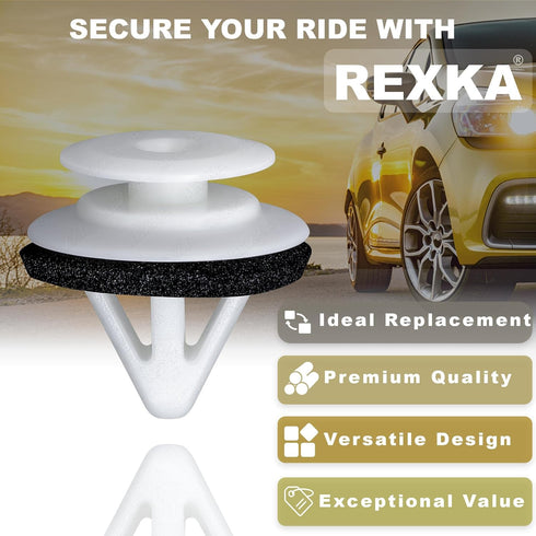 Rexka 30pcs Door Trim Panel Retainer Clips - Compatible with Mazda, CX-7, CX-9, 2, 3, 5, 6, Speed6, Miata, MPV, Protege, RX-8...
