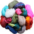 Assorted Merino Roving Ends & Mixed Fiber Waste - Bulk Top Fiber for Felting, Spinning & Blending...