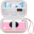 Canboc Hard Carrying Case for KODAK Printomatic Digital Instant Print Camera, Mesh Bag fit Photo Paper, Cable, Rose Gold...