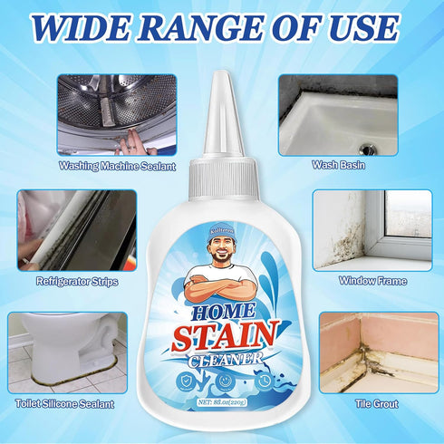 Home Remover Gel, 8 Fl Oz Household Washing Machine Cleaner, Best For Refrigerator Tiles Grout Sealant Bathroom, Grout Cleaner Helps Clean Home Ki...