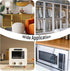 Ravinte Adhesive Cabinet Handles Self Stick Drawer Pulls Stick on Handle Black Cabinet Pulls No Drilling Push Pull Helper for Kitchen Cabinet Wind...