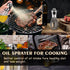 Oil Sprayer for Cooking, Olive Oil Sprayer Mister for Air Fryer, 200ml Glass Olive Oil Spray Bottle, Oil Spritzer Dispenser for Kitchen Baking Fry...