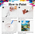 cewlonp Landscape Paint by Number for Adults-Paint by Numbers for Adults Beginner,Flowers Paint by Numbers for Gift Home Wall Decor(16x20inch)...