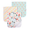 Copper Pearl Premium Baby Burp Cloths - 3-Pack Large Cotton Burp Cloths, Extra Soft Spit Up Rags with 3 Absorbent Layers, Perfect for Baby Girl Gi...