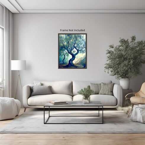 Posterizer 1 pcs-classic oil painting inspired art-wild swirling trees 3-Collectibles & Fine Art-Retro Art-Decor for Home & Office- unframed wall ...