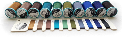 All Purpose Extra Strong Heavy Duty Bonded Sewing Thread (Fall) Great for Quilting, Leather, Denim, Outdoor and Camping Products. 10-Pack 50wt/3PL...